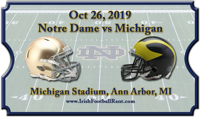 2019 Notre Dame Fighting Irish vs Michigan Wolverines Football Tickets