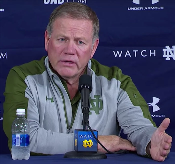 Brian Kelly - Army press conference