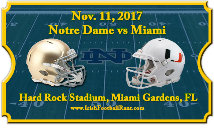 Miami Hurricanes vs. Notre Dame Fighting Irish Tickets