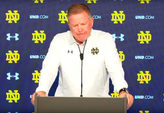 Brian Kelly Georgia Presser