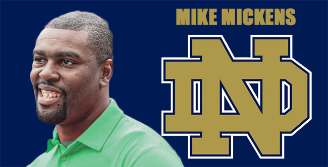 Mike Mickens New ND CB Coach