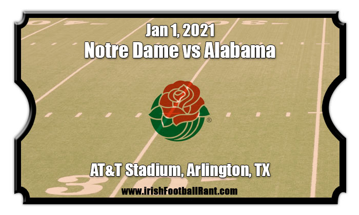 Rose Bowl Playoff Notre Dame vs Alabama