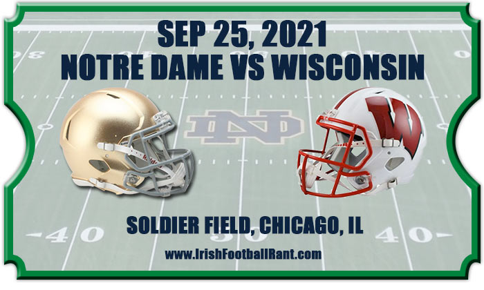 2021 Notre Dame Fighting Irish vs Wisconsin Badgers Football Tickets