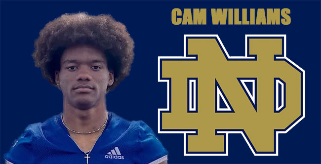 Cam Williams ND Commit