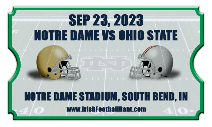 Notre Dame Fighting Irish vs Ohio State Buckeyes Football Tickets | 09 ...
