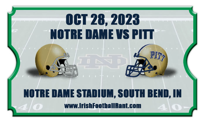 2023 Notre Dame Fighting Irish vs Pittsburgh Panthers Football Tickets