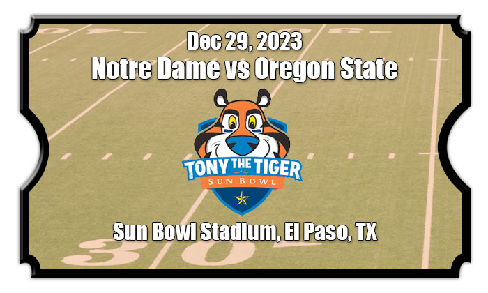 Sun Bowl - Notre Dame Fighting Irish vs Oregon State Beavers