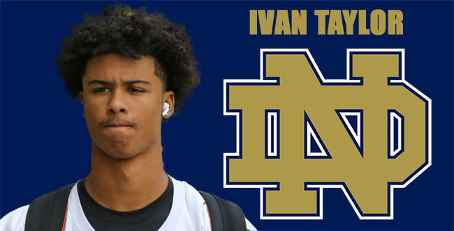 Ivan Taylor ND Commit