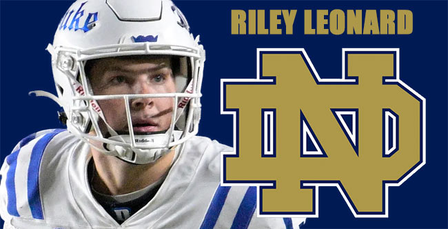 Riley Leonard ND Commits