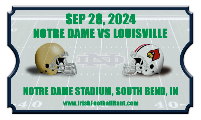 2024 Notre Dame Fighting Irish vs Louisville Cardinals Football Tickets