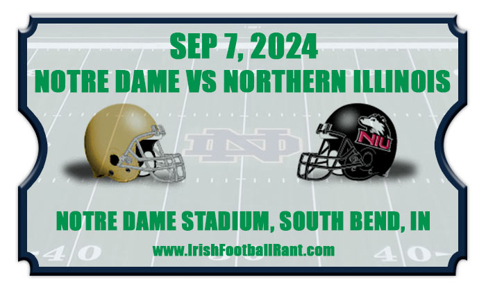 2024 Notre Dame Fighting Irish vs Northern Illinois Huskies Football Tickets