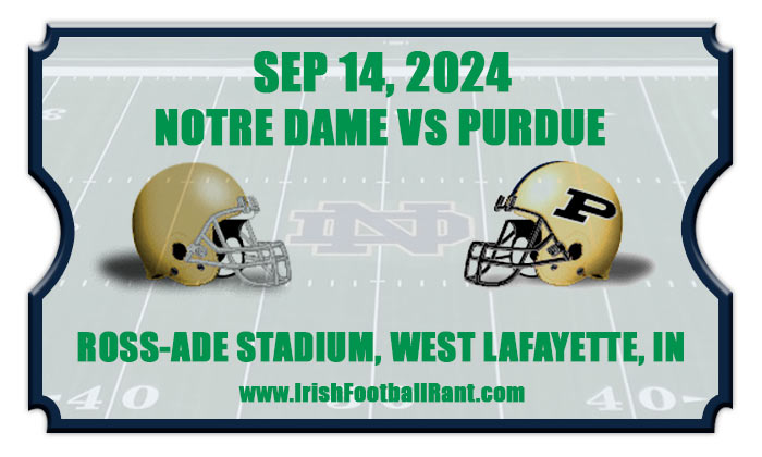 2024 Notre Dame Fighting Irish vs Purdue Boilermakers Football Tickets