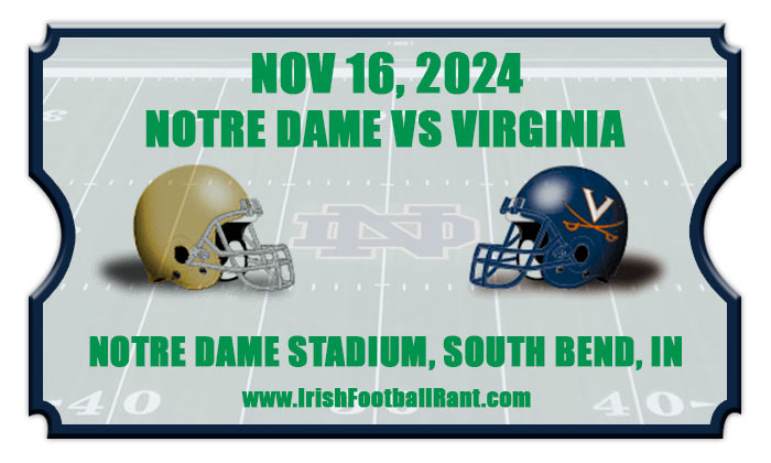 2024 Notre Dame Fighting Irish vs Virginia Cavaliers Football Tickets