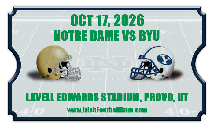 2026 Notre Dame Fighting Irish vs BYU Cougars Football Tickets