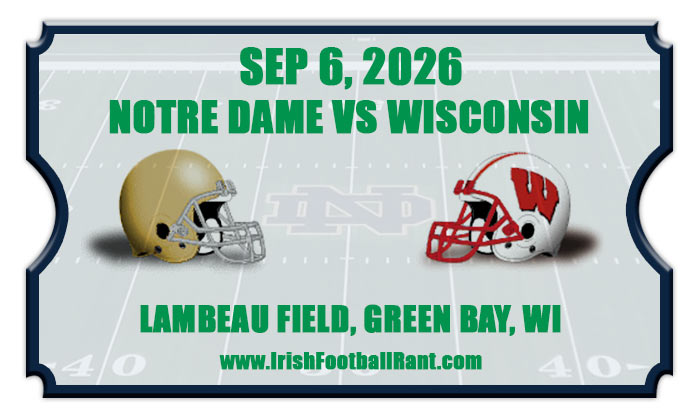 2026 Notre Dame Fighting Irish vs Wisconsin Badgers Football Tickets
