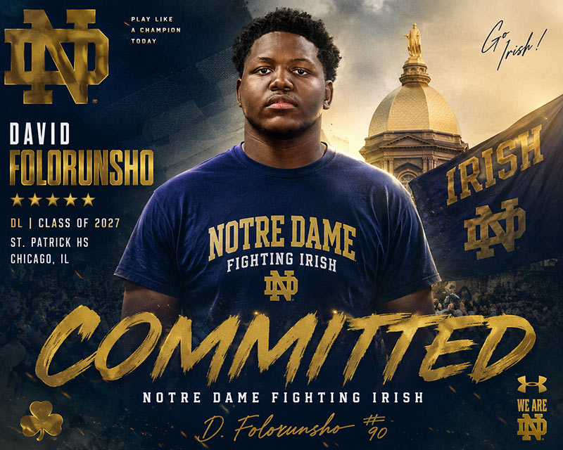 David Folorunsho 2027 ND Commit