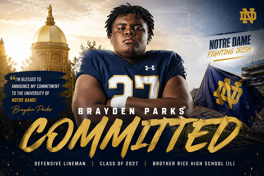 Brayden Parks 2027 Notre Dame Commit